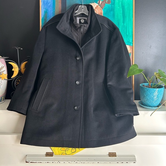 Horst Men’s Winter Jacket Pea Coat 50R Cashmere Wool Blend - Picture 3 of 16